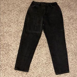 Vintage Lee Black high rise mom jeans size 14P